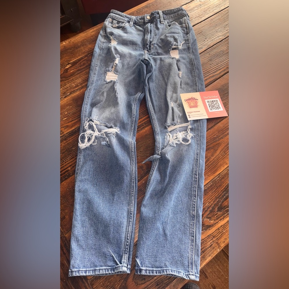 Hollister Light Blue Distressed Skinny Jeans